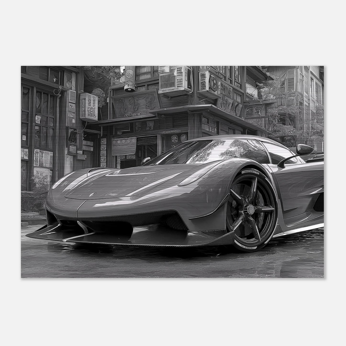 Koenigsegg Jesko in monochrome