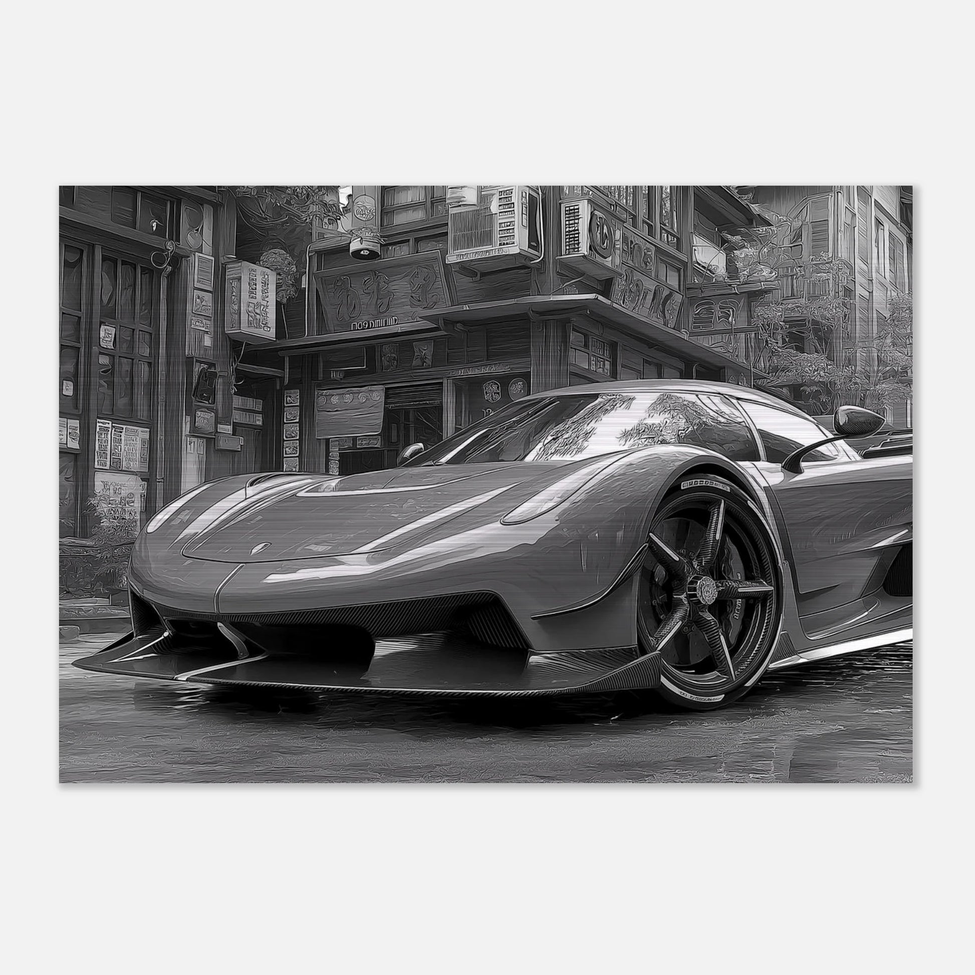 Koenigsegg Jesko in monochrome