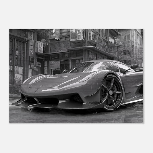 Koenigsegg Jesko in monochrome