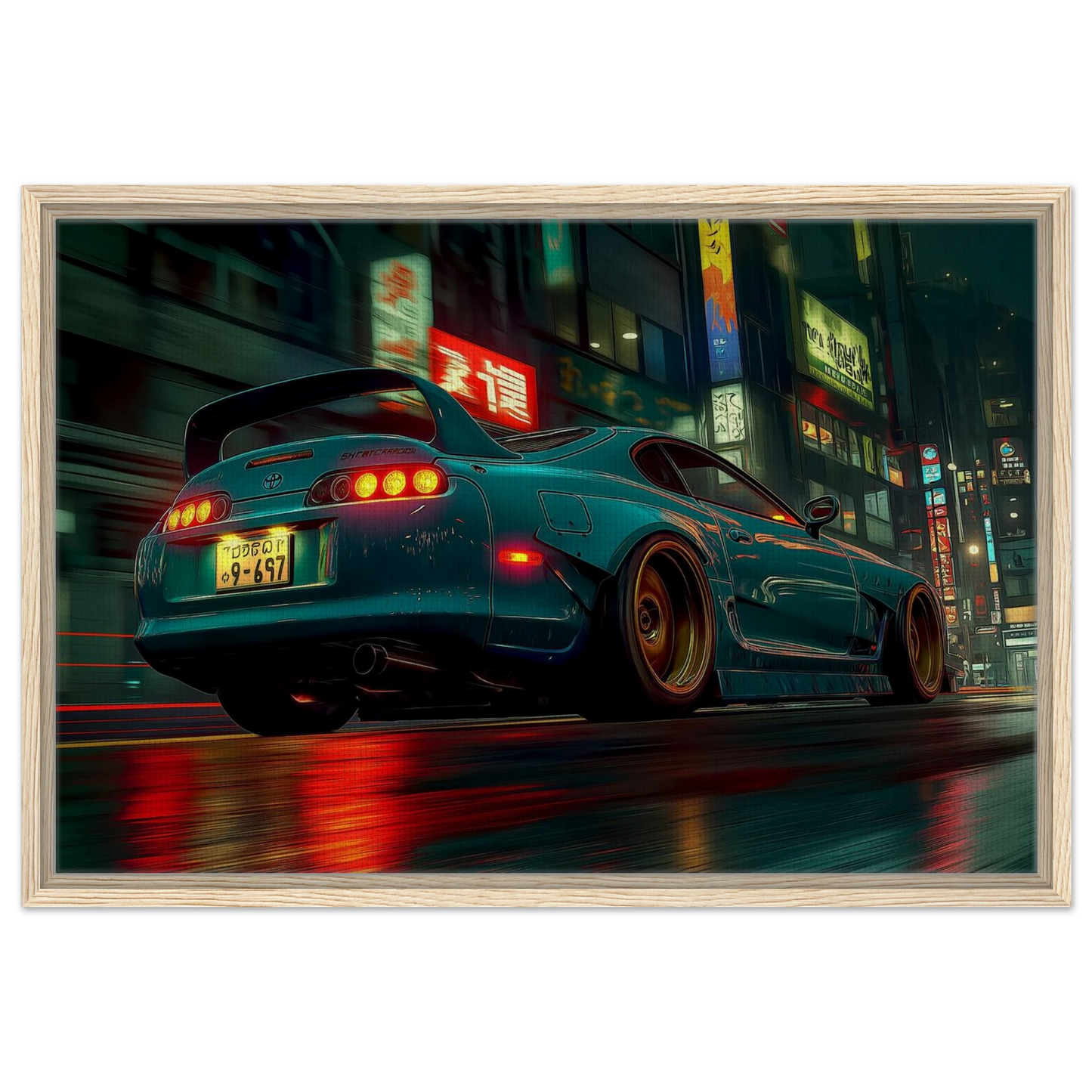 Green Toyota Supra 