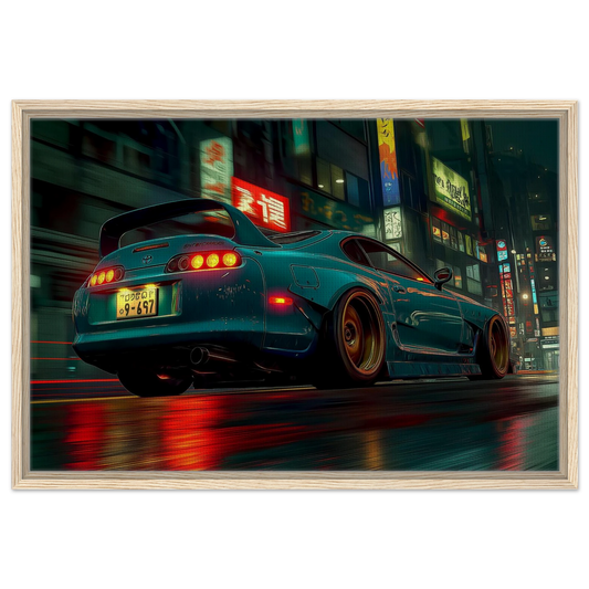 Green Toyota Supra 