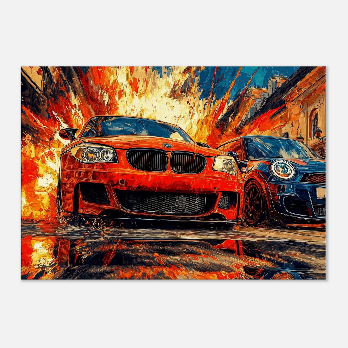 BMW 3-Series in red