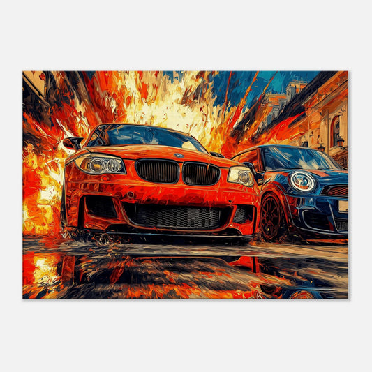 BMW 3-Series in red