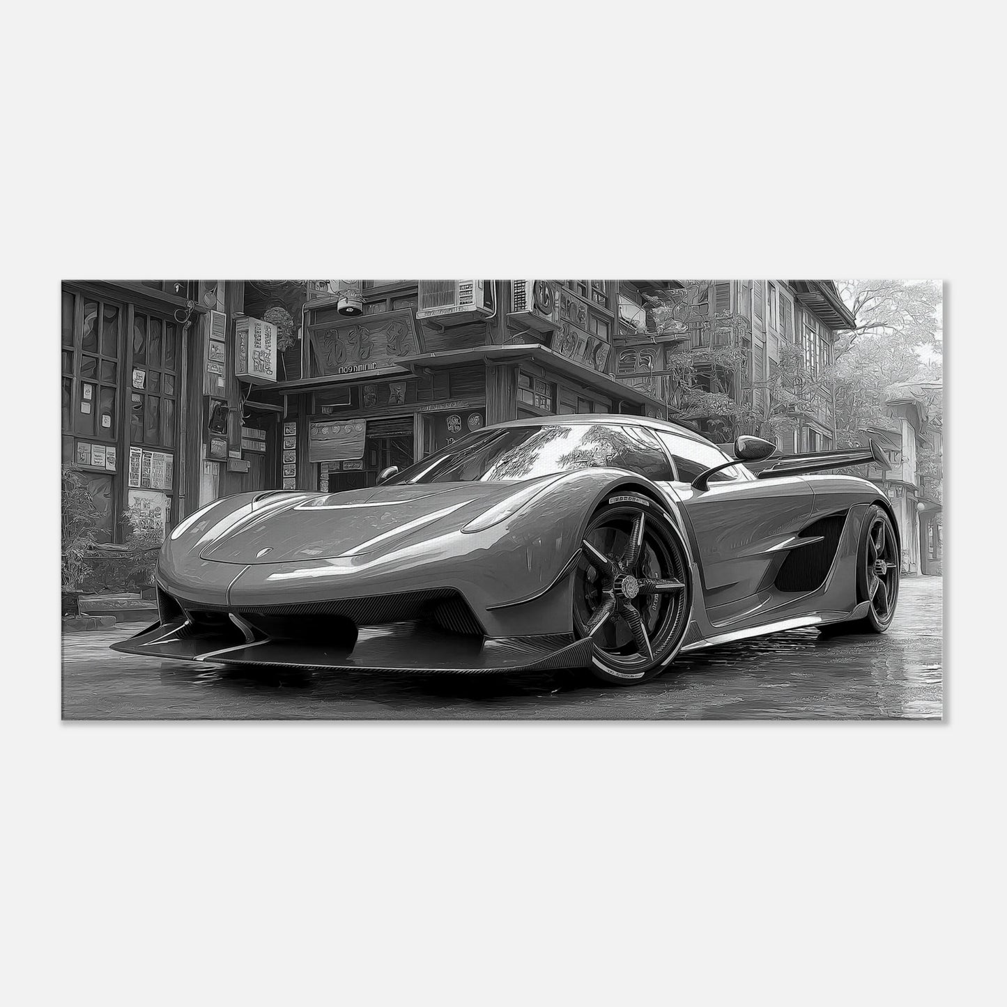 Koenigsegg Jesko in monochrome