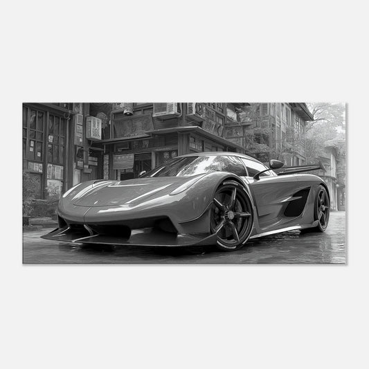 Koenigsegg Jesko in monochrome
