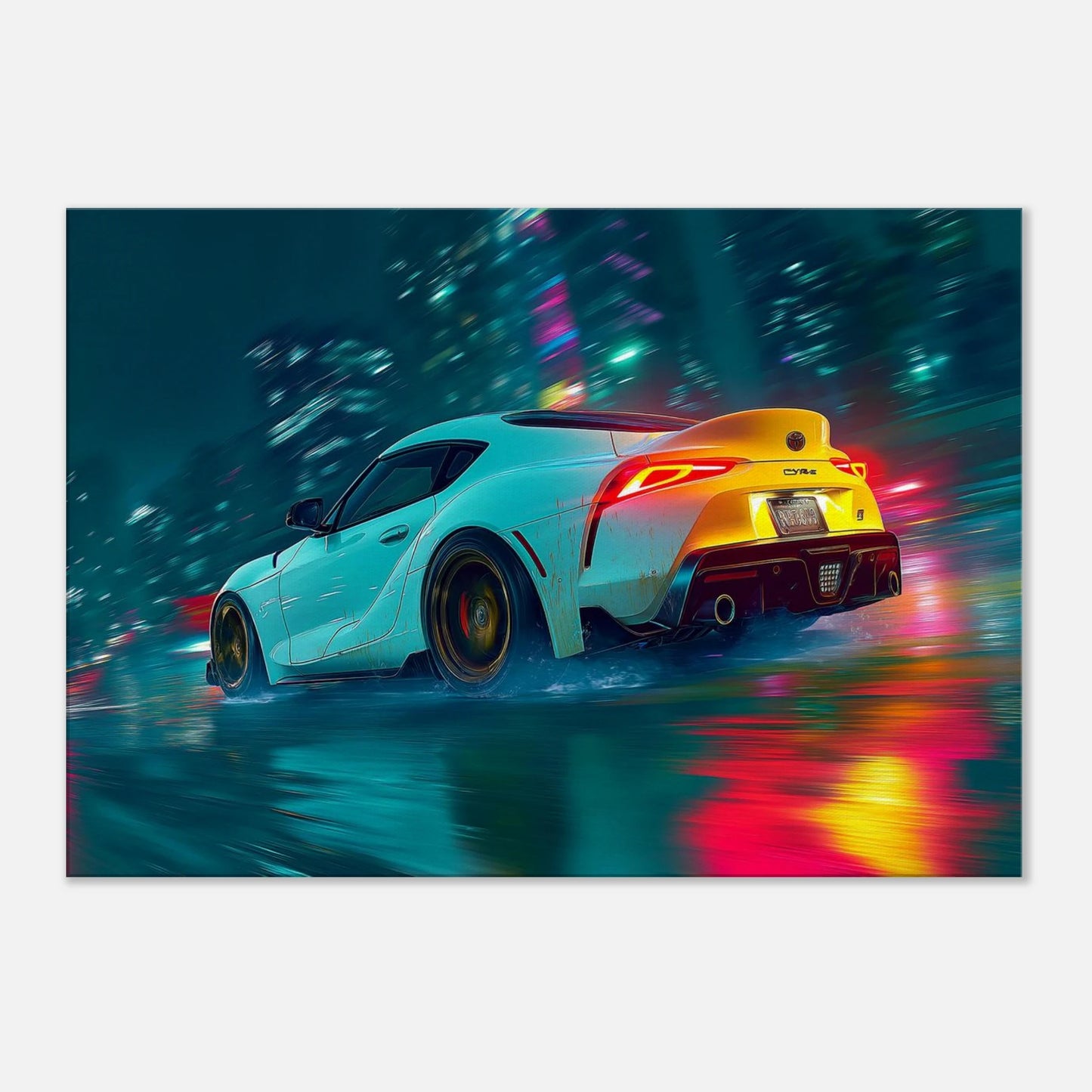White Toyota Supra