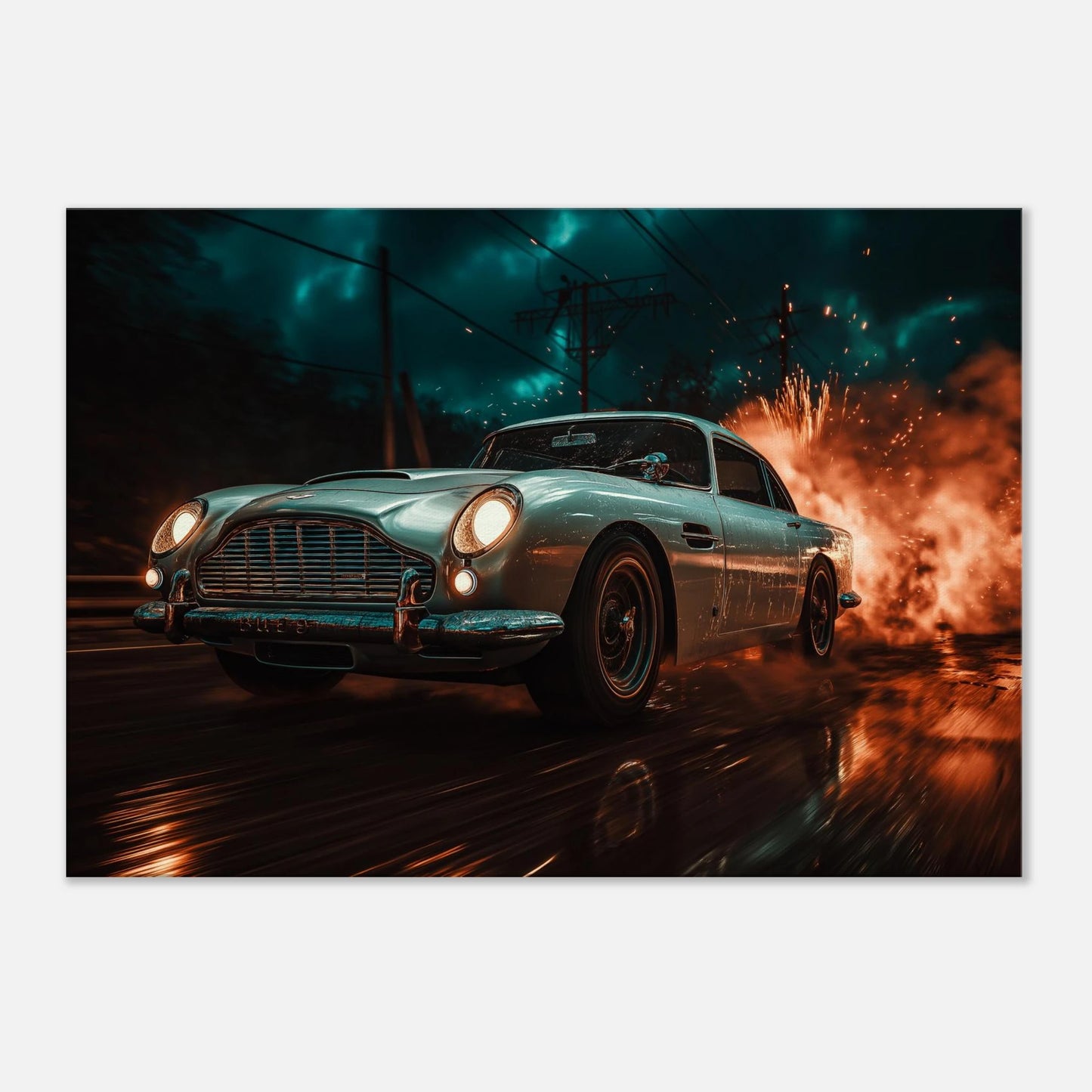 Silver Aston Martin DB5