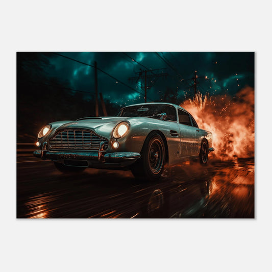 Silver Aston Martin DB5
