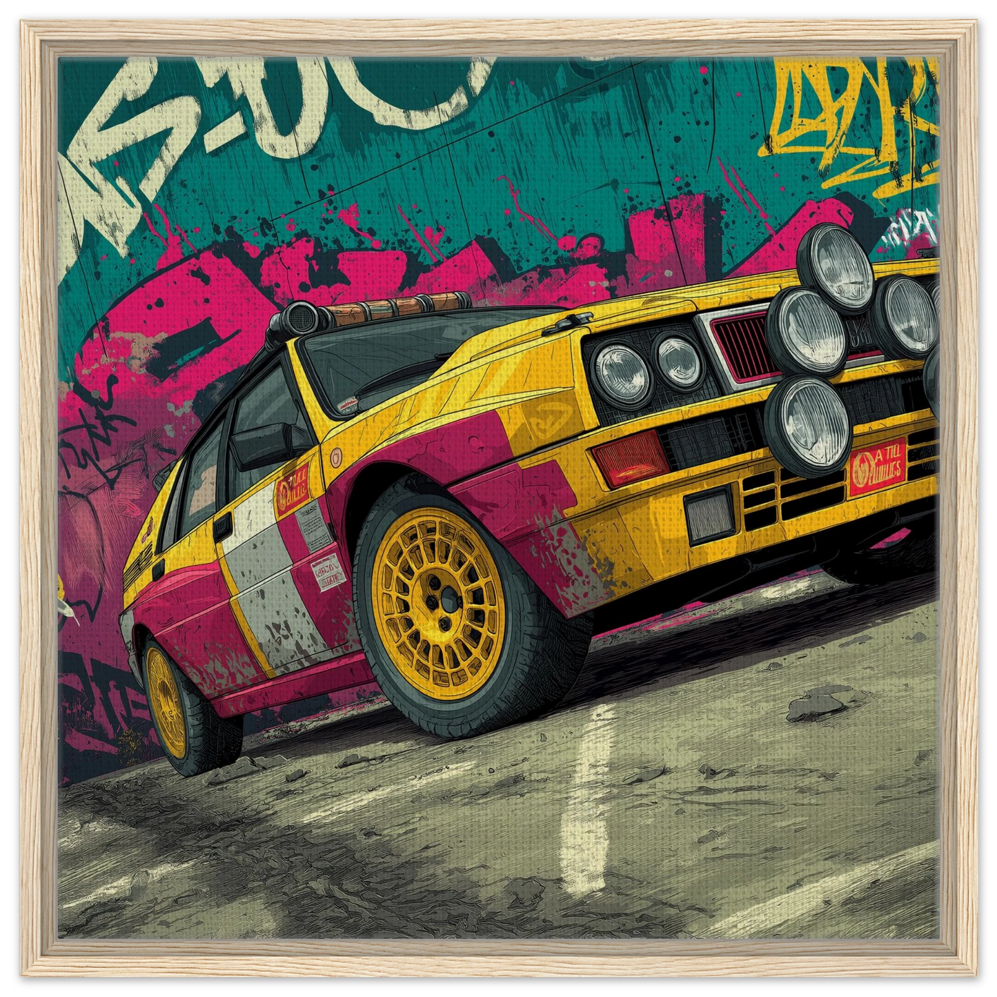 Lancia Delta integrale graffiti