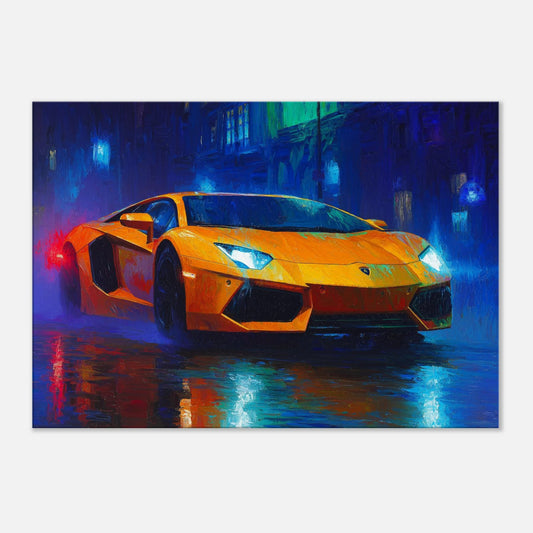 Orange Lamborghini Aventador 