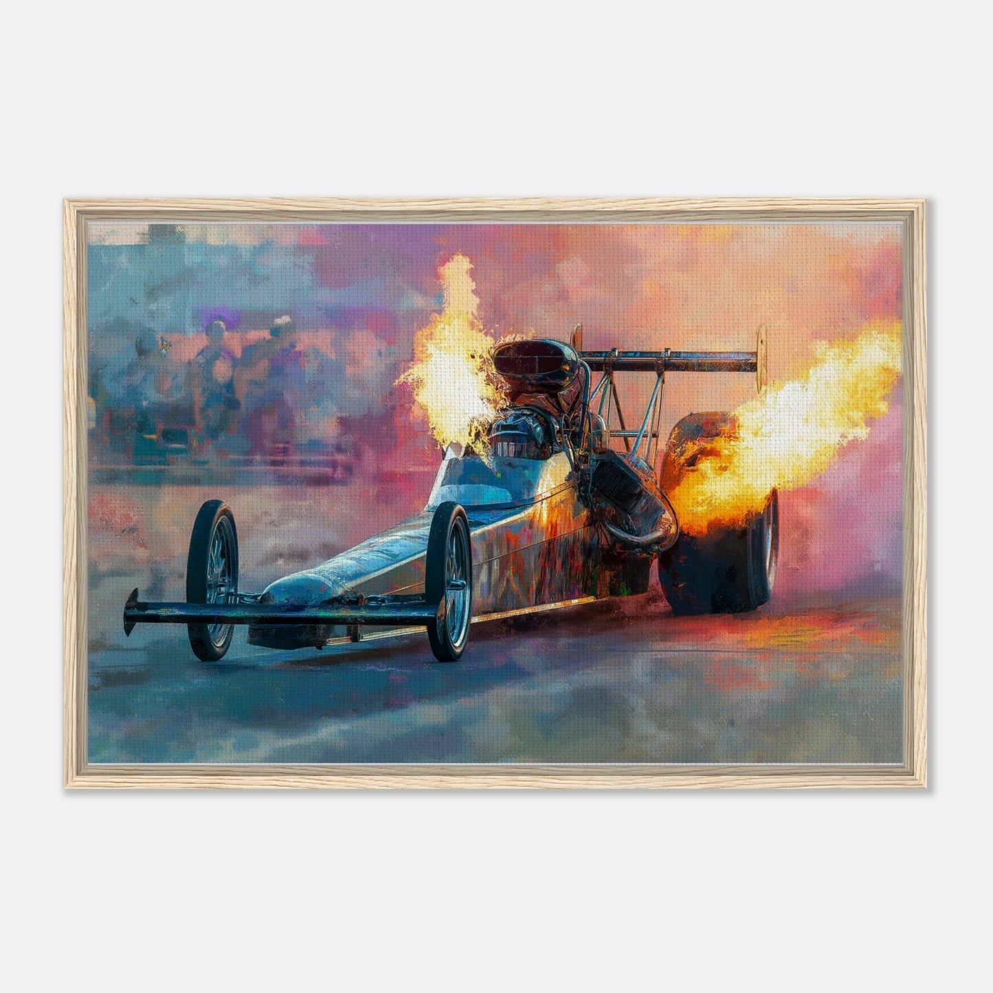 Top fuel dragster abstract
